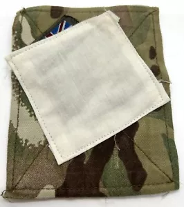 British Military Issue P Company White Square MTP Blanking Uniform TRF Patch - Picture 1 of 3