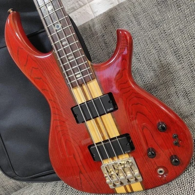 ARIA PRO II SB-RSZ EMG Red W/Gig bag Electric Bass Guitar Used From Japan - Image 1 of 4