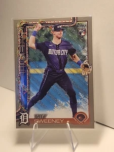 2025 Topps Holiday Trey Sweeney #H172 Glitter RC Detroit Tigers  - Bild 1 von 2