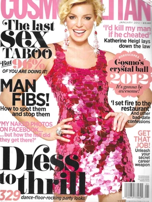 Cosmopolitan Magazine Katherine Heigl Fashion Beauty Bad Date Confessions 2012 Foto 1 de 4