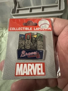 Atlanta Braves  FEAT/ Marvel Avengers Collaboration Pin MLB - Picture 1 of 3