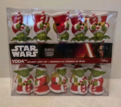 Star Wars Yoda Festive Light Set - Kurt Adler NEW - Image 1 of 4