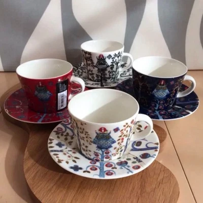 Ensemble tasse et soucoupe à café/cappuccino Iittala Taika de 4 couleurs Klau... - Photo 1/4