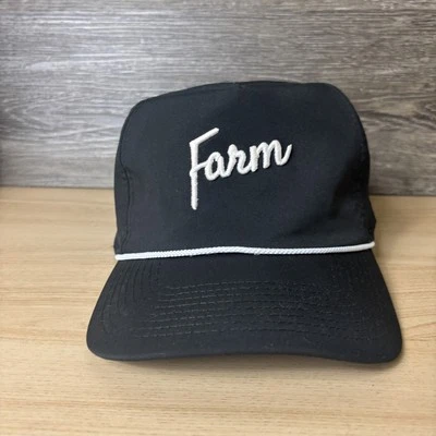 Windsong Farm Hat Snapback Black Embroidered Rope Trucke Performance Imperial - Image 1 of 4