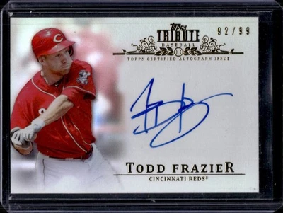 2013 Topps Tribute Todd Frazier Auto #92/99 Reds - Image 1 of 2