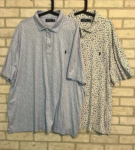 Polo Ralph Lauren 3XB Micro Floral Poloshirts Paket Blau & Weiß S/S - Bild 1 von 24