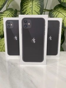 THREE Apple iPhone 11 Retail Boxes- 64GB / Black - NO DEVICE - Empty Box - Picture 1 of 2