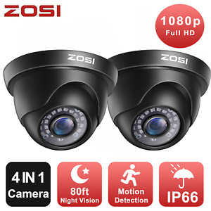 ZOSI 1080P 4-IN-1 OSD HD Dome Security Camera for Home CCTV Surveillance System
