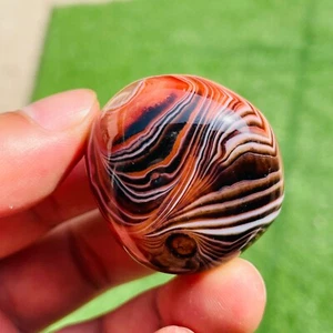 54g Natural Silk Banded Lace Agate Crystal Tumbled Stone Specimen Healing - Imagen 1 de 8
