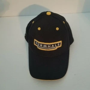 Formhals Agriculture Farming Black Adjustable Strapback Hat, Side Corn Logo - Picture 1 of 6