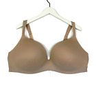 Cacique Simply Wire Free Plunge Bra Lightly Padded Nude Size 46Dd