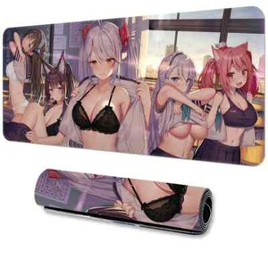 Alfombrilla de ratón extra grande para juegos diseño sexy para niñas con base de goma antideslizante H1 - Imagen 1 de 7
