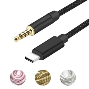 Type-C USB-C to 3.5mm Male Audio Jack AUX Cable Adaptor for Car Stereo Samsung - Picture 1 of 17