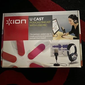 NIB Podcast Setup by Ion Ucast USB Microphone/Headphones/Software CD - Picture 1 of 6
