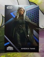 2022 Topps Star Wars Chrome Black AHSOKA TANO Blue /75 Card #11