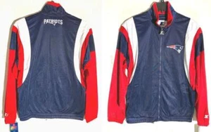 CHAQUETA DE PISTA CONTENDIENTE STARTER NEW ENGLAND PATRIOTS CON CREMALLERA COMPLETA AZUL MARINO PEQUEÑA - Imagen 1 de 3