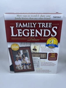 Family Tree Legends Deluxe 5.0 Works On Windows XP,2000,ME,98 Sealed - Picture 1 of 9