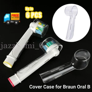 1/6X Travel Electric Toothbrush Head Protective Cover Case Cap For Oral B - Picture 1 of 16