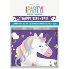 Unicorn Party Banner Shiny Foil Happy Birthday 9ft cuts into 3 Girls Party Decor