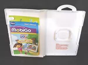Vtech Mobigo Case And Manual ONLY Dora The Explorer Twins Day Touch Learning - Picture 1 of 5