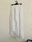Bardot White Asym Asymmetrical Skirt. Size 8
