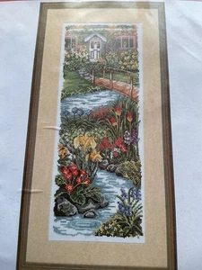 Vintage Anchor “Cottage Garden Stream” Counted cross stitch kit - Picture 1 of 3