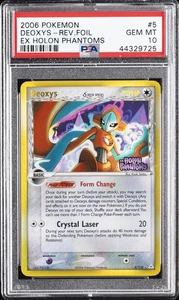2006 POKEMON EX HOLON PHANTOMS #5 DEOXYS-REVERSE FOIL PSA 10 - Picture 1 of 2