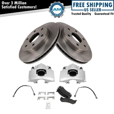 Kit de pastilhas de freio e rotor semi-metálico compatível com Chevrolet Tahoe 2000 - Imagem 1 de 4