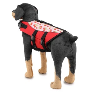 (S)Dog Flotation Jacket Fashionable High Buoyancy Dog Life Jacket Adjustable - Picture 1 of 24