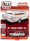 2021 AUTO WORLD 1:64 *PREMIUM 4A* WHITE 1963 Chevy Nova II 400 Wagon NIP!