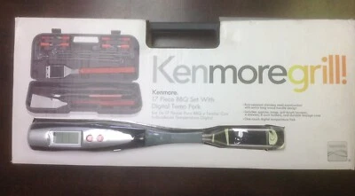Kenmore 17 Piece BBQ Set with Digital Temp Fork - NEW in Original Box - Image 1 of 4