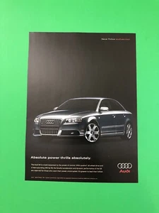 2005 2006 AUDI S4 VINTAGE ORIGINAL PRINT AD ADVERTISEMENT 1 PAGE - Bild 1 von 1