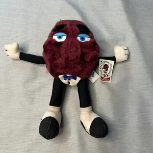 California Raisins Plüsch Vintage 1988 Acme Applause Sammlerstück 10 Zoll Smoking Fliege - Bild 1 von 5