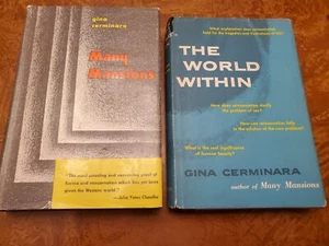 Gina Cerminara books - lot of 2 - Many Mansions and World Within - Imagen 1 de 5