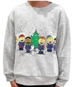 NWT Choose Kids Sz Unisex SNOOPY PEANUTS Christmas Holiday Light Up Sweatshirt - Picture 1 of 10