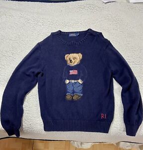 Vintage Polo Ralph Lauren Bear Sweater In Men's Sweaters for sale 
