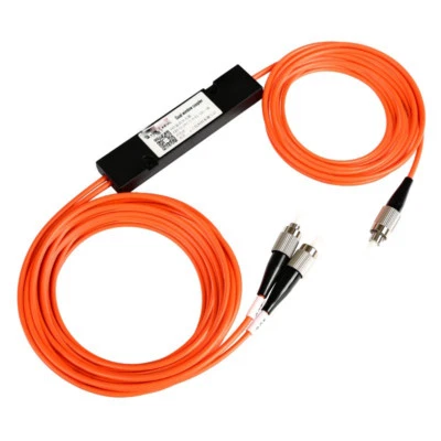 FC UPC 1x2 Fiber Optic PLC Splitter, Multimode M/M Fiber pigtails FBT Splitter - Image 1 of 4