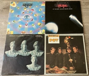 Todd Rundgren's Utopia - POV, Deface , Adventures - 4 LP Lot Bearsville Passport - Foto 1 di 5