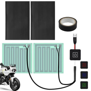 Heated Hand Grips 5V USB Adjustable Handlebar Grip Motorcycle Three Gear expert - Picture 1 of 11