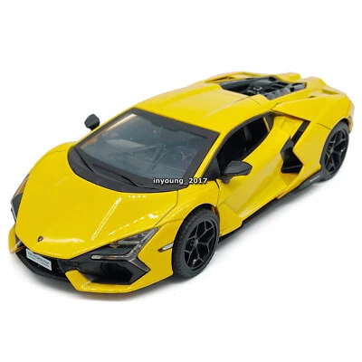 1/32 Scale Lamborghini Revuelto Model Car Metal Diecast Toy Vehicle Kids Yellow - Image 1 of 4