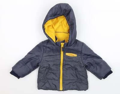 Bambini Baby Grey Puffer Jacket Size 6-9 Months Zip - Image 1 of 4