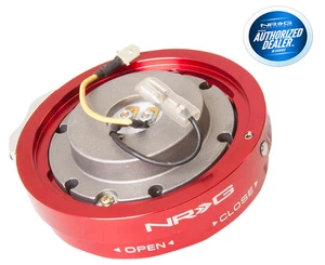 NRG Steering Wheel Quick Release Thin Version Red SRK-400RD - Picture 1 of 1