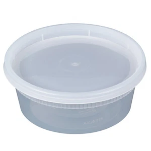 Pactiv 8 oz Newspring YL2508 DELItainer Round Deli Container Combo Pack 240/CS - Picture 1 of 1