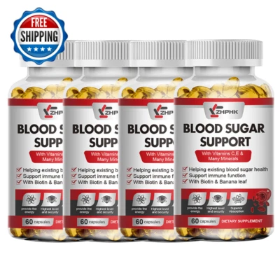 Blood Balance - Blood Sugar Support & Blood Pressure Supplement 4x 60 Capsules - Изображение 1 из 4
