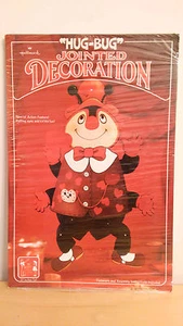 NEU Punze 1979 SELTEN Vintage "Umarmungskäfer" 27" Valentinstag Dekoration mit Gelenken - Bild 1 von 5