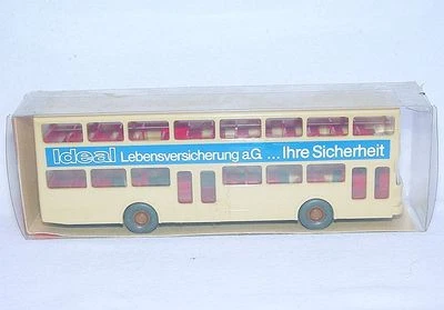 Autobús Wiking HO 1:87 MAN SD-200 BERLIN "IDEAL" AUTOBÚS DE PASAJEROS #730 ¡SIN USAR, EN CAJA 78! Foto 1 de 3