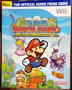 Super Paper Mario Nintendo Power Official Strategy Game Guide W/Fold-Out WII - Imagen 1 de 2