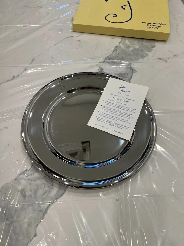 Plato/bandeja para servir tono plata vintage raro de LUNT/NUEVO EN CAJA ACERO INOXIDABLE Foto 1 de 1