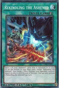 YUGIOH TCG LEDE-EN094 Rekindling the Ashened Super Rare 1st Edition NM - Picture 1 of 1