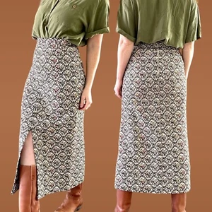 VTG 60'S 70'S HANDMADE TAPESTRY STRAIGHT MAXI SKIRT FITS M/8 29-29.5"W - Picture 1 of 13